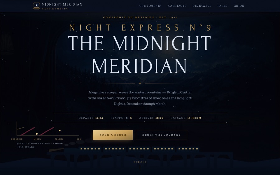 The Midnight Meridian — Night Express N°9 · Winter Passage
