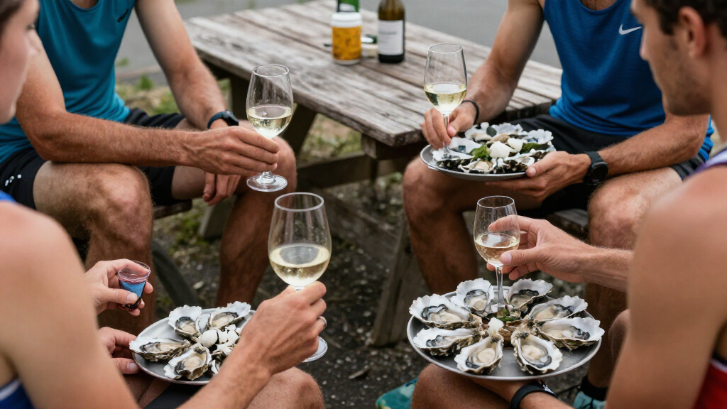 At This French Marathon, Runners Make Pit Stops For Wine And Oysters